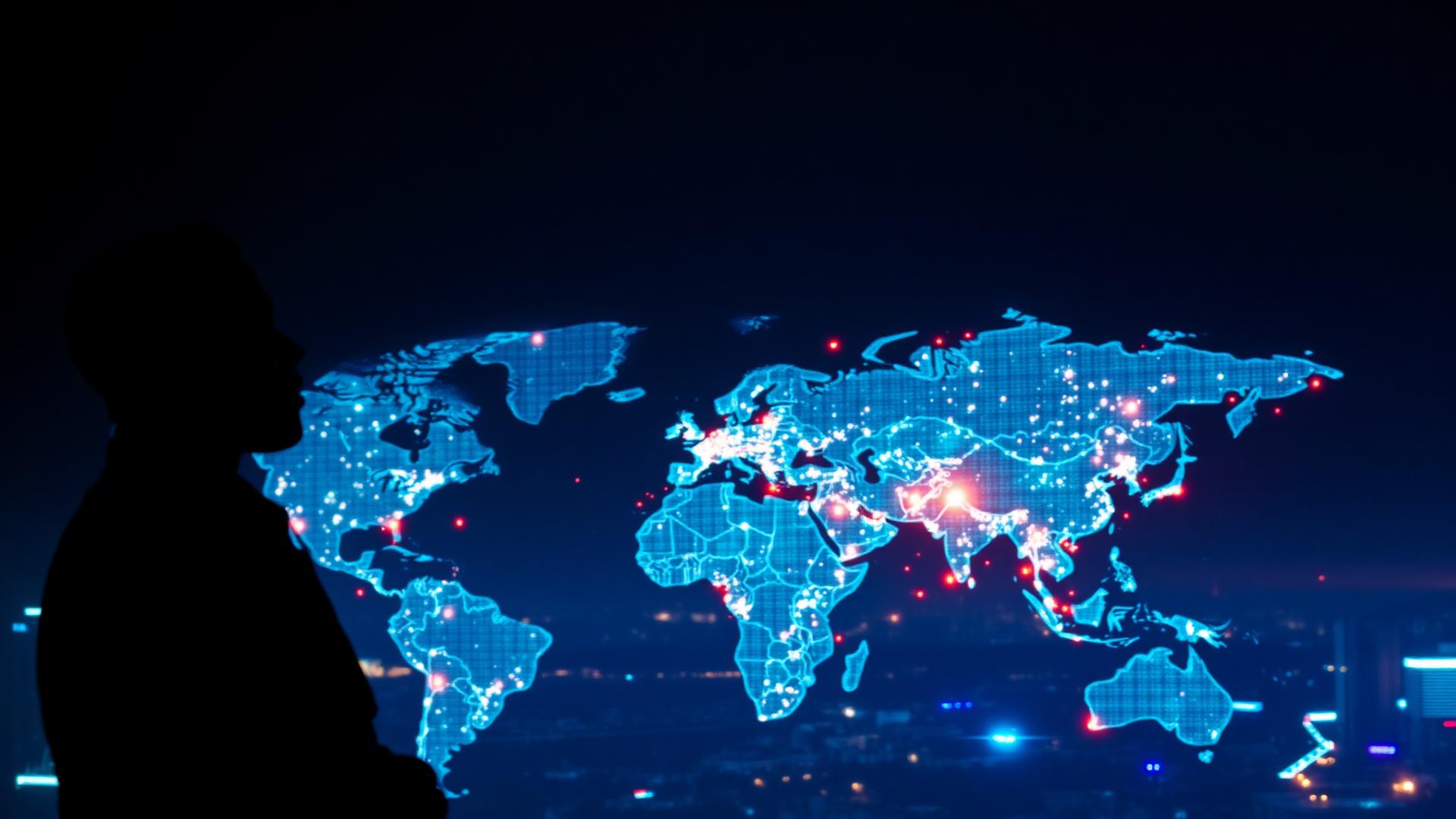 Mapa global conectado
